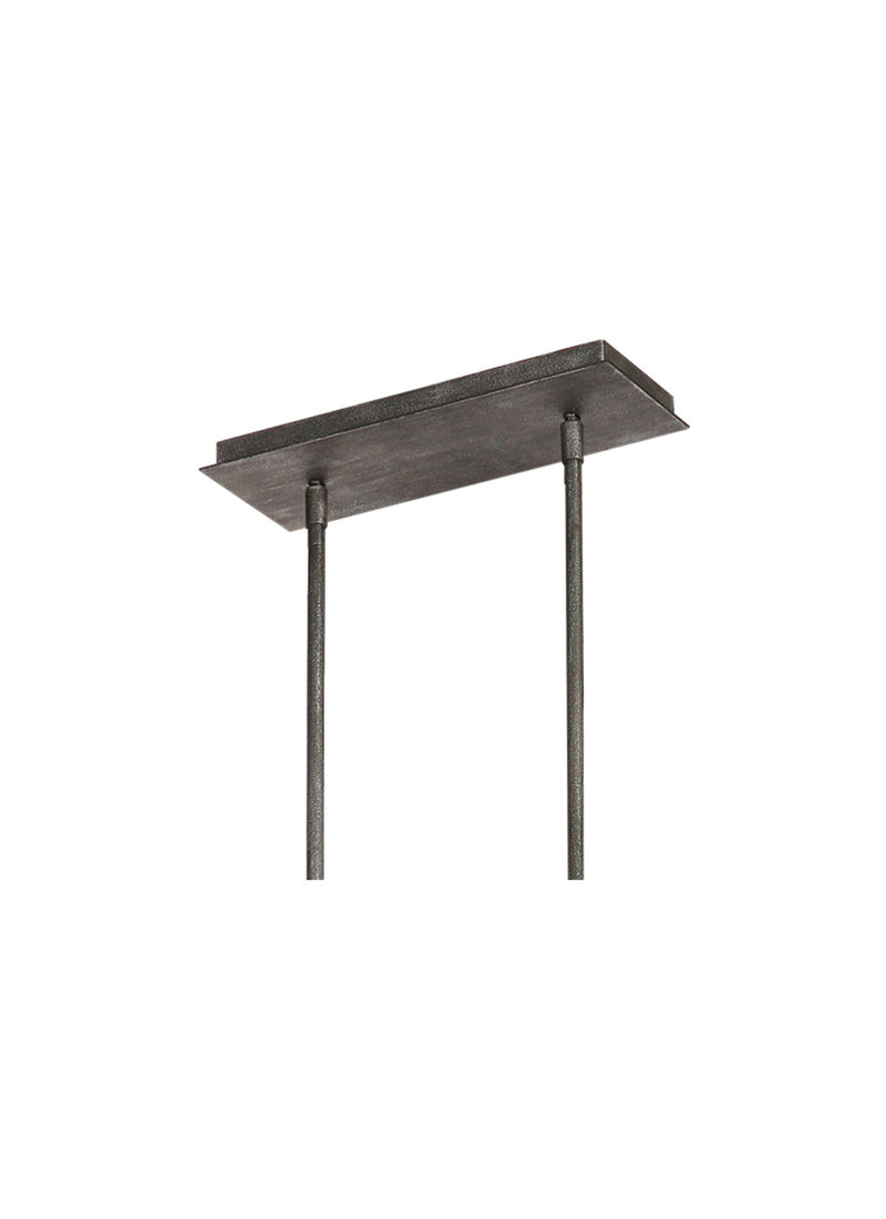 Visual Comfort Studio F3136/8DWK/SGM Angelo Eight Light Island Chandelier, Distressed Weathered Oak / Slate Grey Metal Alternate Image 2.jpg