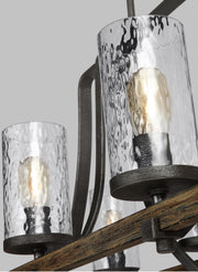 Visual Comfort Studio F3136/8DWK/SGM Angelo Eight Light Island Chandelier, Distressed Weathered Oak / Slate Grey Metal Alternate Image 4.jpg