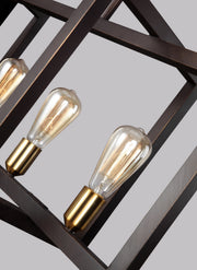 Visual Comfort Studio F3147/5NWB Finnegan Five Light Island Chandelier, New World Bronze Alternate Image 4.jpg