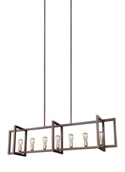 Visual Comfort Studio F3148/7NWB Finnegan Seven Light Island Chandelier, New World Bronze Alternate Image 2.jpg