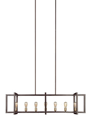 Visual Comfort Studio F3148/7NWB Finnegan Seven Light Island Chandelier, New World Bronze Alternate Image 3.jpg