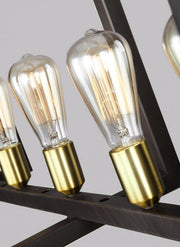 Visual Comfort Studio F3148/7NWB Finnegan Seven Light Island Chandelier, New World Bronze Alternate Image.jpg
