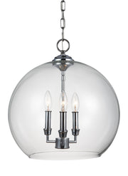 Visual Comfort Studio F3155/3CH Lawler Three Light Pendant, Chrome Alternate Image.jpg