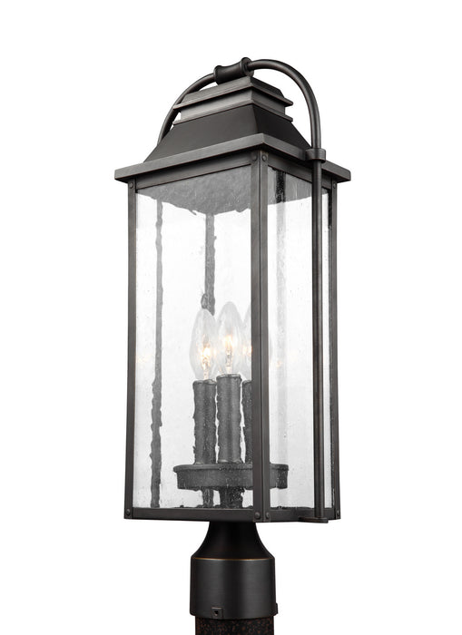 Visual Comfort Studio OL13207ANBZ Wellsworth Three Light Post Lantern, Antique Bronze Main Image.jpg