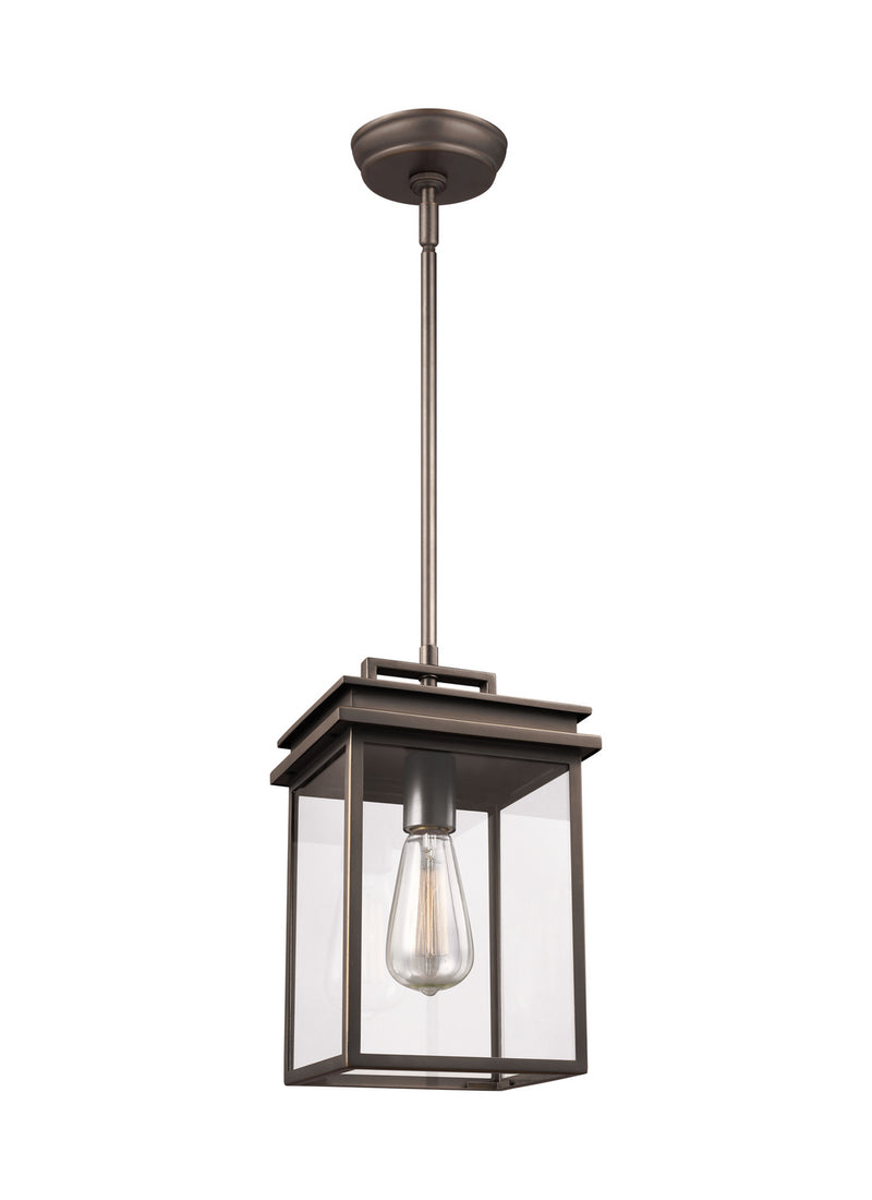 Visual Comfort Studio OL13609ANBZ Glenview One Light Outdoor Pendant, Antique Bronze Main Image.jpg
