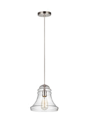 Visual Comfort Studio P1440SN Doyle One Light Mini-Pendant, Satin Nickel Main Image.jpg
