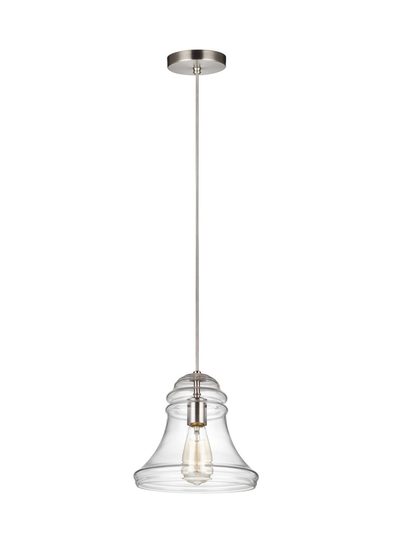 Visual Comfort Studio P1440SN Doyle One Light Mini-Pendant, Satin Nickel Main Image.jpg