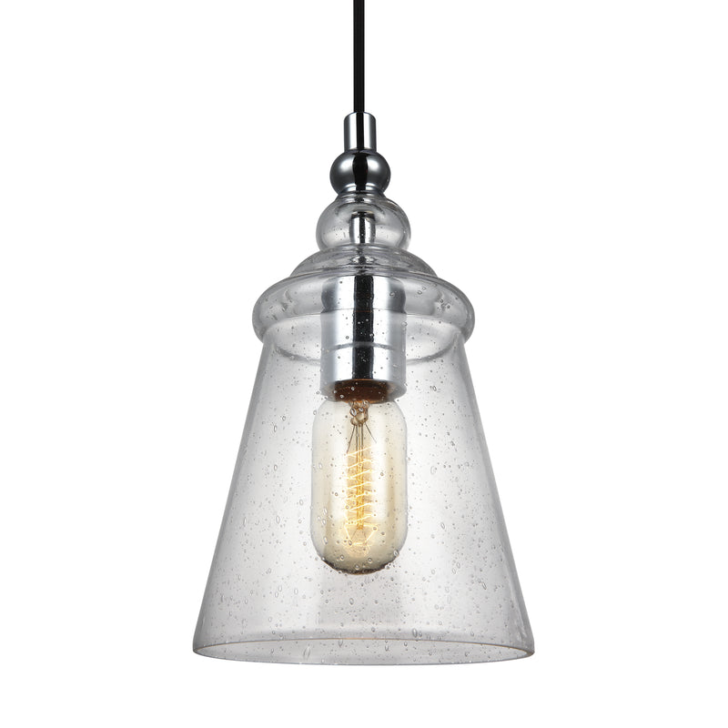 Generation Lighting P1449CH Loras One Light Pendant, Chrome Alternate Image.jpg