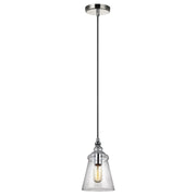 Generation Lighting P1449CH Loras One Light Pendant, Chrome Main Image.jpg