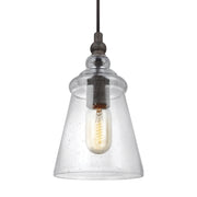 Generation Lighting P1449DWI Loras One Light Pendant, Dark Weathered Iron Alternate Image.jpg