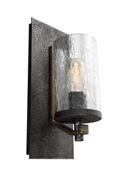Visual Comfort Studio WB1825DWK/SGM Angelo One Light Wall Sconce, Distressed Weathered Oak / Slate Grey Metal Main Image.jpg