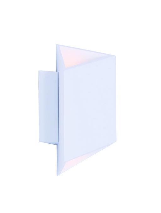 ET2 E41373-WT Alumilux Facet LED Outdoor Wall Sconce, White Main Image.jpg