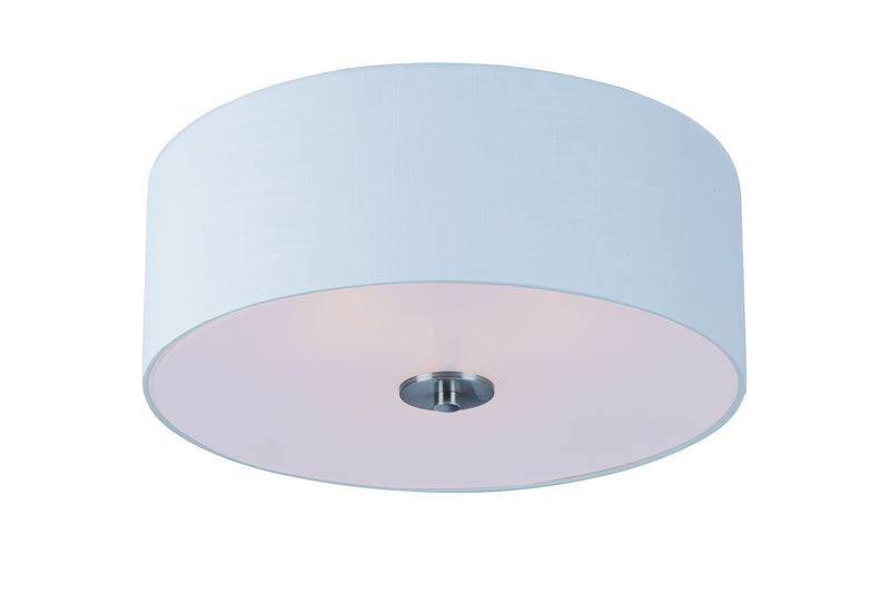 Maxim 10010WLSN Bongo Three Light Flush Mount, Satin Nickel Main Image.jpg