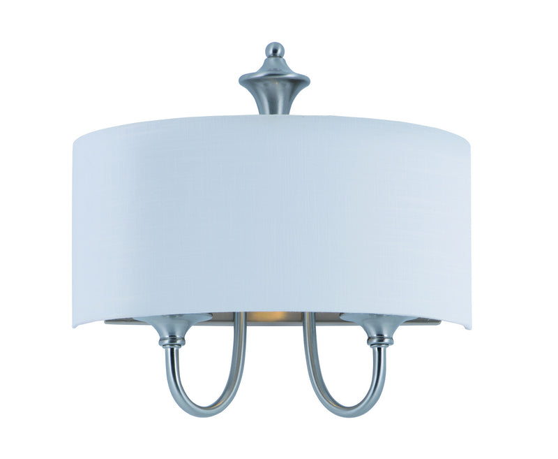 Maxim 10012WLSN Bongo One Light Wall Sconce, Satin Nickel Main Image.jpg