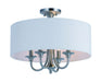 Maxim 10013WLSN Bongo Four Light Semi-Flush Mount/Pendant, Satin Nickel Main Image.jpg