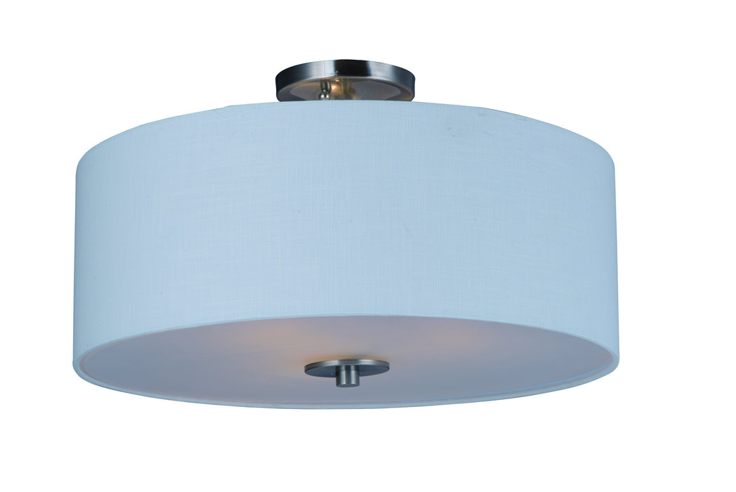 Maxim 10014WLSN Bongo Three Light Semi-Flush Mount, Satin Nickel Main Image.jpg