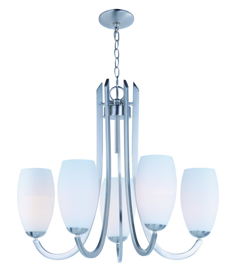 Maxim 21655SWSN Taylor Five Light Chandelier, Satin Nickel Main Image.jpg
