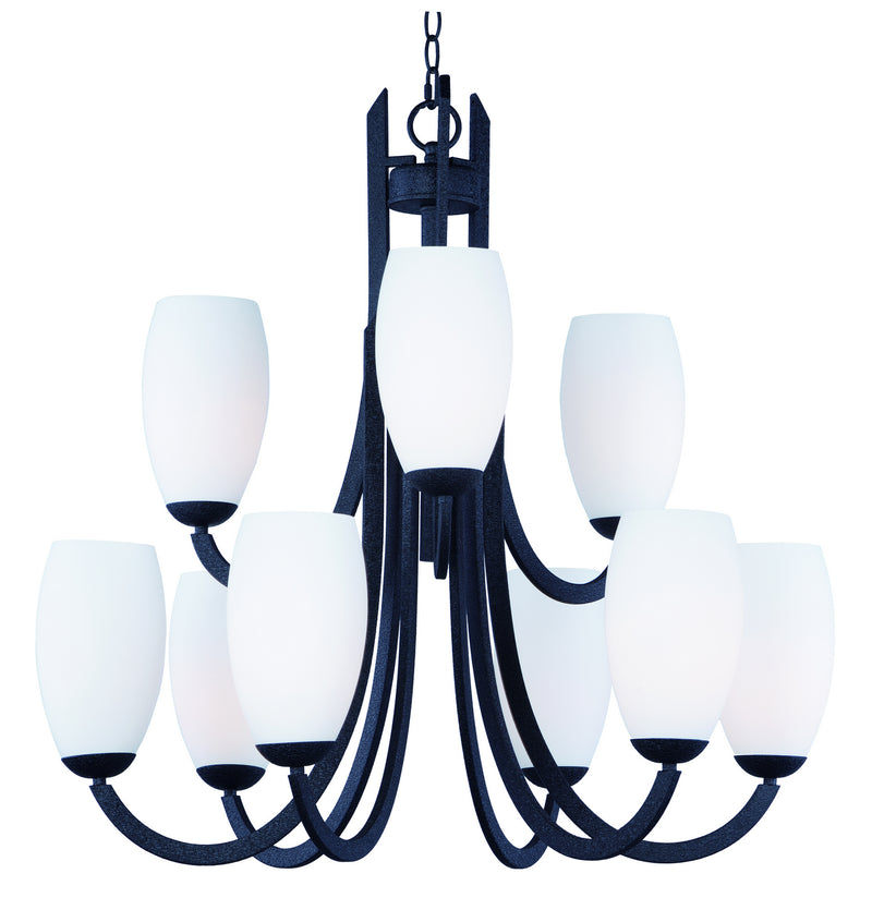 Maxim 21657SWTXB Taylor Nine Light Chandelier, Textured Black Main Image.jpg