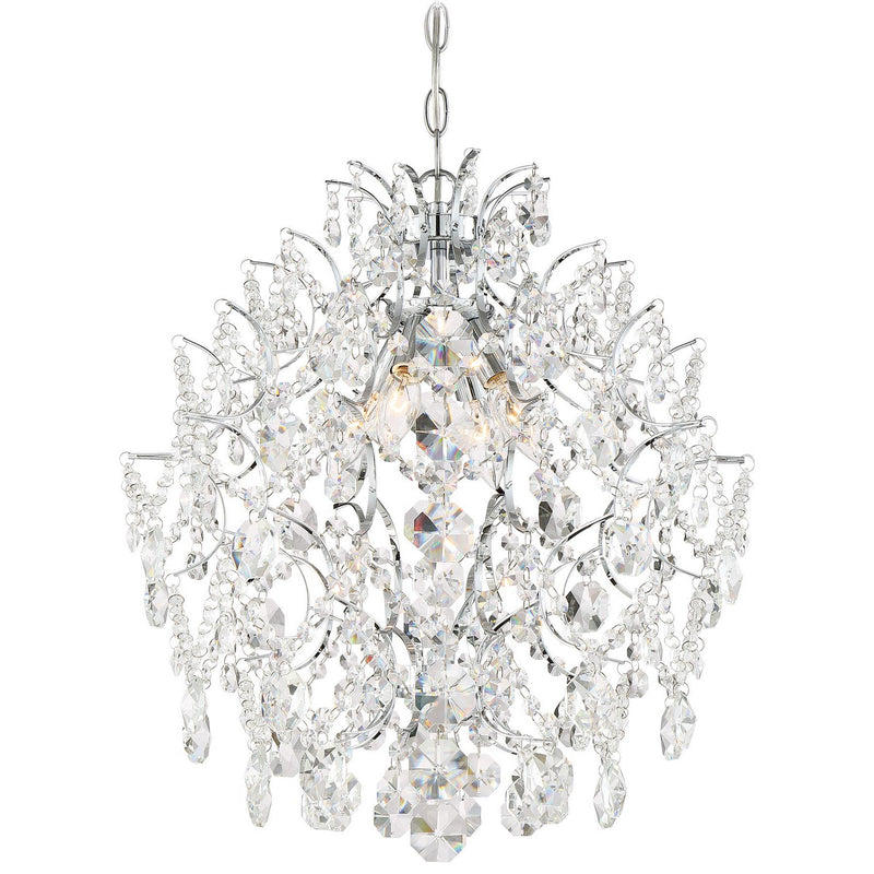 Minka-Lavery 3156-77 Isabella'S Crown Four Light Chandelier, Chrome Alternate Image.jpg