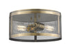 Z-Lite 331F12-NB Meshsmith Two Light Flush Mount, Natural Brass Main Image.jpg