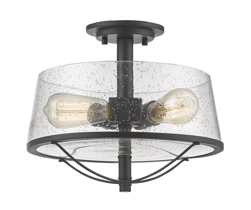 Z-Lite 444SF-BRZ Mariner Three Light Semi Flush Mount, Bronze Main Image.jpg