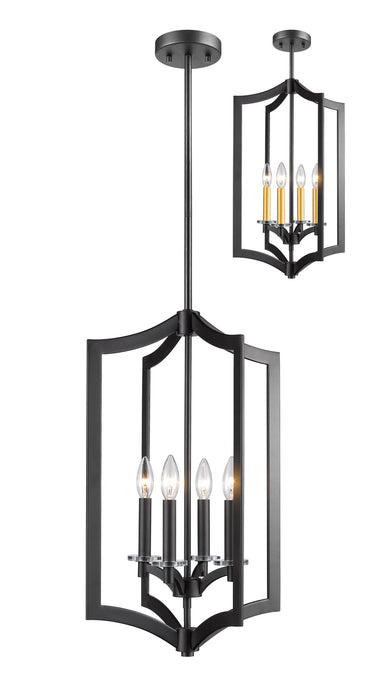 Z-Lite 6008-4BRZ Zander Four Light Pendant, Bronze Main Image.jpg