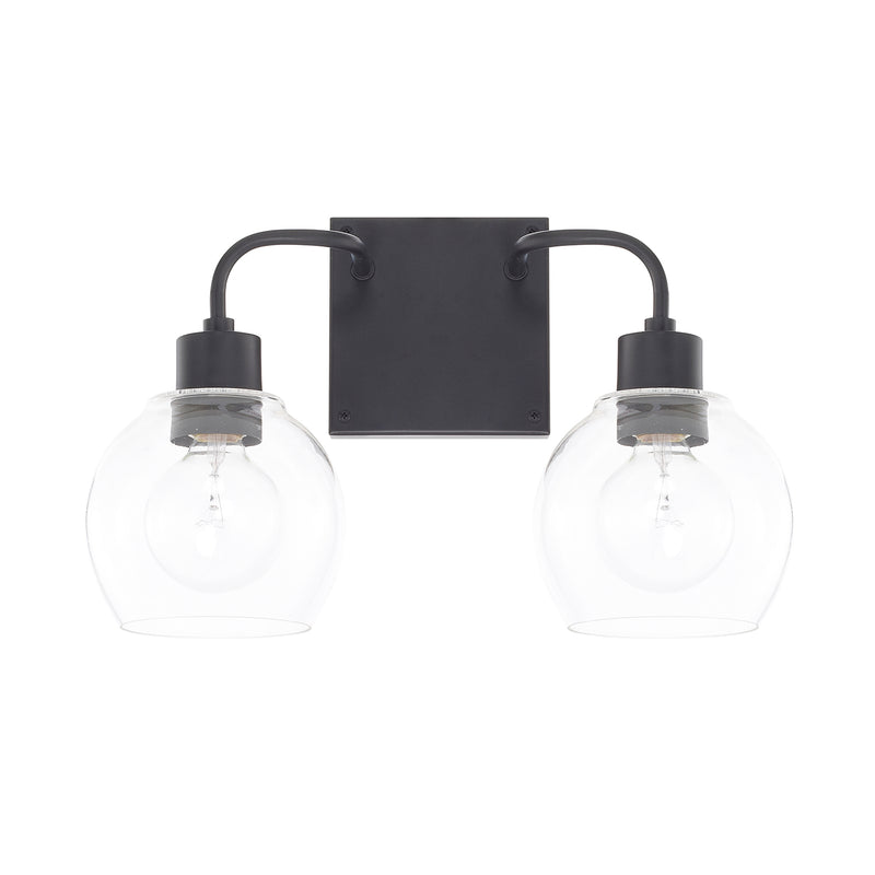 Capital Lighting 120021MB-426 Tanner Two Light Vanity, Matte Black Main Image.jpg