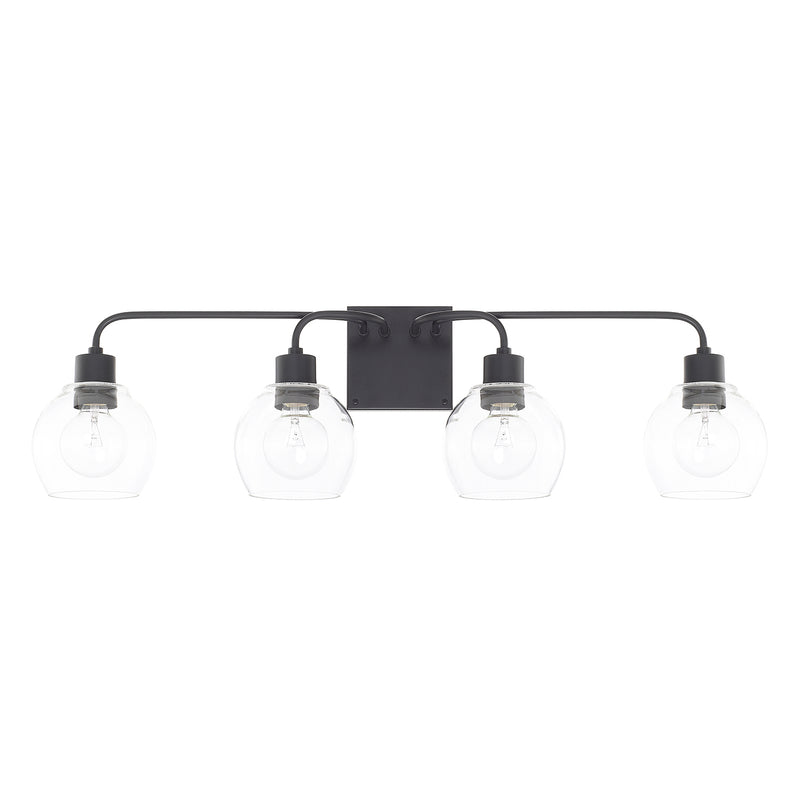 Capital Lighting 120041MB-426 Tanner Four Light Vanity, Matte Black Main Image.jpg