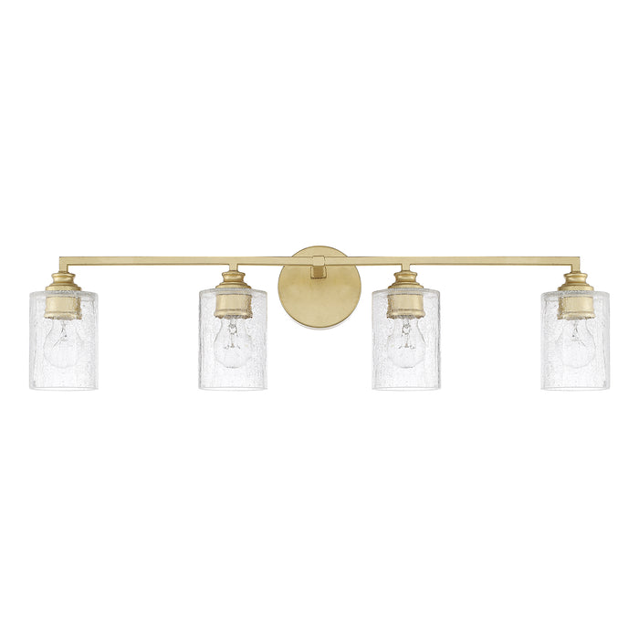 Capital Lighting 120541CG-422 Milan Four Light Vanity, Capital Gold