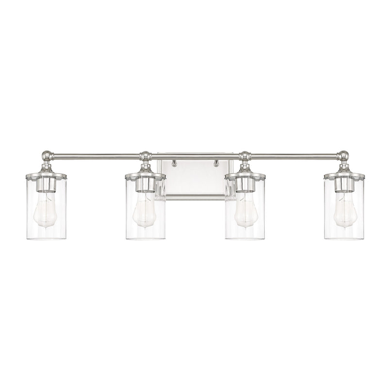 Capital Lighting 120741PN-423 Camden Four Light Vanity, Polished Nickel Main Image.jpg