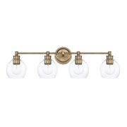Capital Lighting 121141AD-426 Mid Century Four Light Vanity, Aged Brass Main Image.jpg