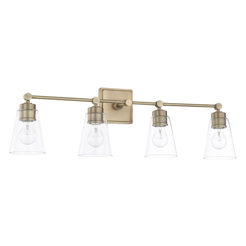 Capital Lighting 121841AD-432 Rory Four Light Vanity, Aged Brass Main Image.jpg