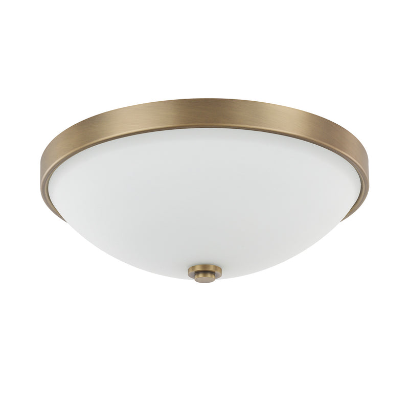 Capital Lighting 2323AD-SW Perkins Two Light Flush Mount, Aged Brass Main Image.jpg