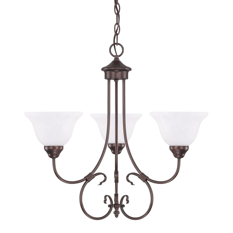 Capital Lighting 3223BZ-220 Hometown Three Light Chandelier, Bronze Main Image.jpg