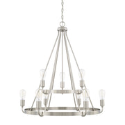 Capital Lighting 420091BN Tanner Nine Light Chandelier, Brushed Nickel Main Image.jpg