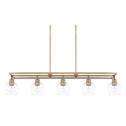 Capital Lighting 821151AD-426 Mid Century Five Light Island Pendant, Aged Brass Main Image.jpg