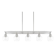 Capital Lighting 821151PN-426 Mid Century Five Light Island Pendant, Polished Nickel Main Image.jpg