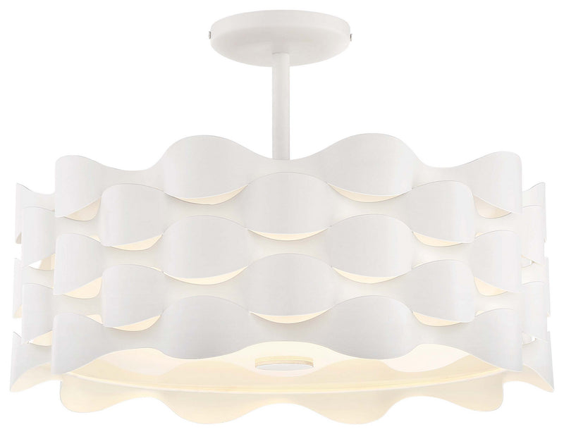 George Kovacs P1302-655-L Coastal Current LED Semi Flush Mount, Sand White Main Image.jpg