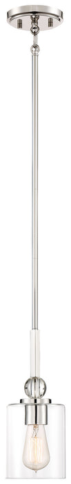 Minka-Lavery 3070-613 Studio 5 One Light Mini Pendant, Polished Nickel Main Image.jpg