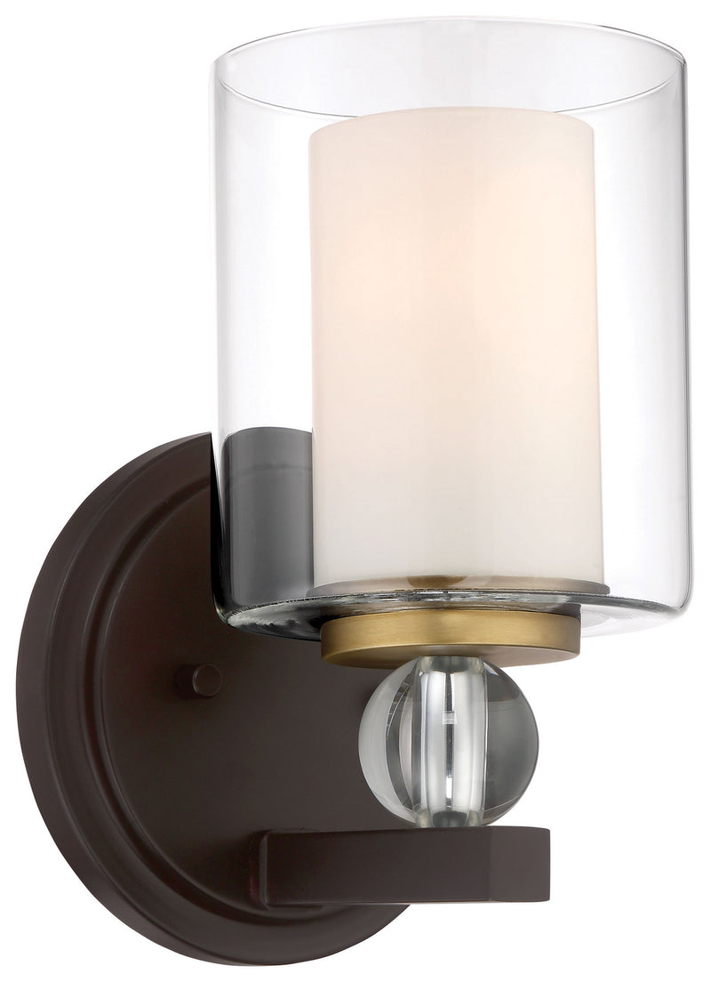 Minka-Lavery 3071-416 Studio 5 One Light Bath, Painted Bronze W/Natural Brush Main Image.jpg