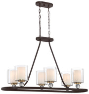 Minka-Lavery 3076-416 Studio 5 Five Light Island Pendant, Painted Bronze W/Natural Brush Main Image.jpg