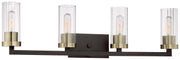 Minka-Lavery 3044-560 Ainsley Court Four Light Bath, Aged Kinston Bronze w/Brushed Brass Main Image.jpg