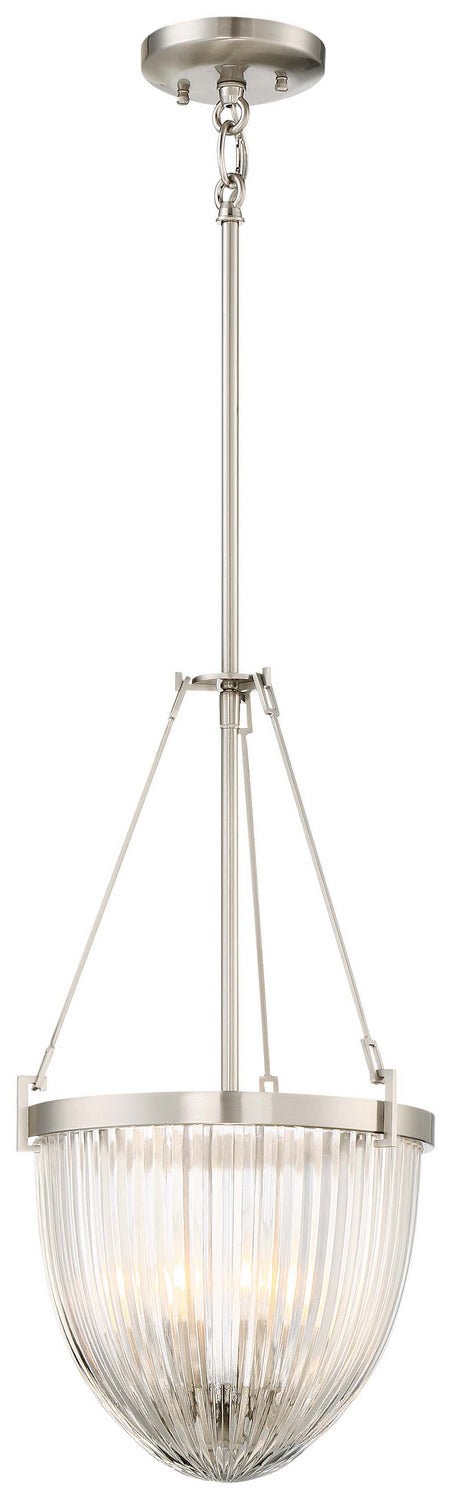 Minka-Lavery 2323-84 Atrio Three Light Pendant, Brushed Nickel Main Image.jpg