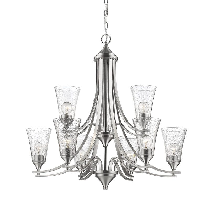 Millennium 1469-SN Natalie Nine Light Chandelier, Satin Nickel Main Image.jpg