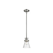Millennium 2321-BN Layton One Light Pendant, Brushed Nickel Main Image.jpg