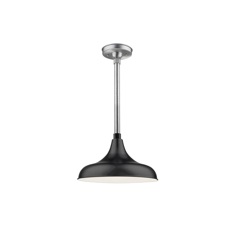 Millennium RMWHS14-SB R Series One Light Pendant, Satin Black Main Image.jpg