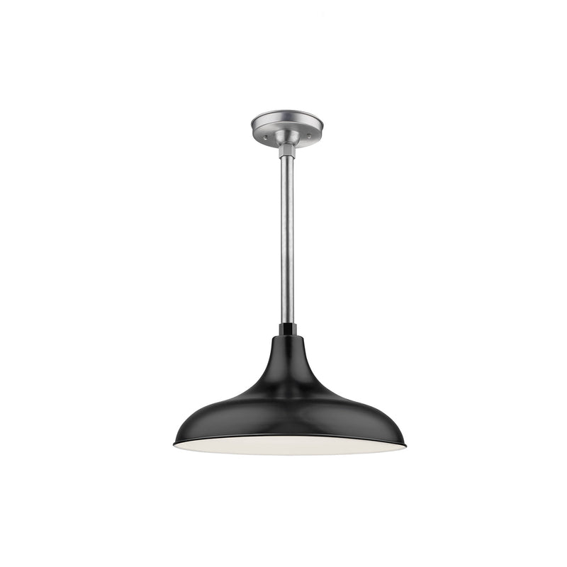 Millennium RMWHS17-SB R Series One Light Pendant, Satin Black Main Image.jpg