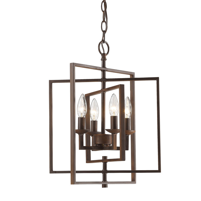 Millennium 3230-RBZ Four Light Pendant, Rubbed Bronze Main Image.jpg