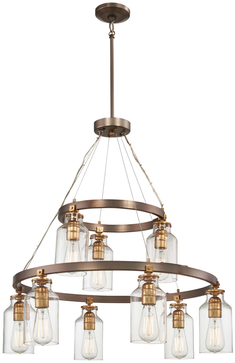 Minka-Lavery 4559-588 Morrow Nine Light Chandelier, Harvard Court Bronze W/Gold Hi Main Image.jpg