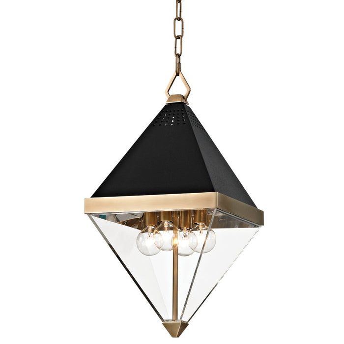 Hudson Valley 4510-AGB Coltrane Four Light Pendant, Aged Brass Main Image.jpg